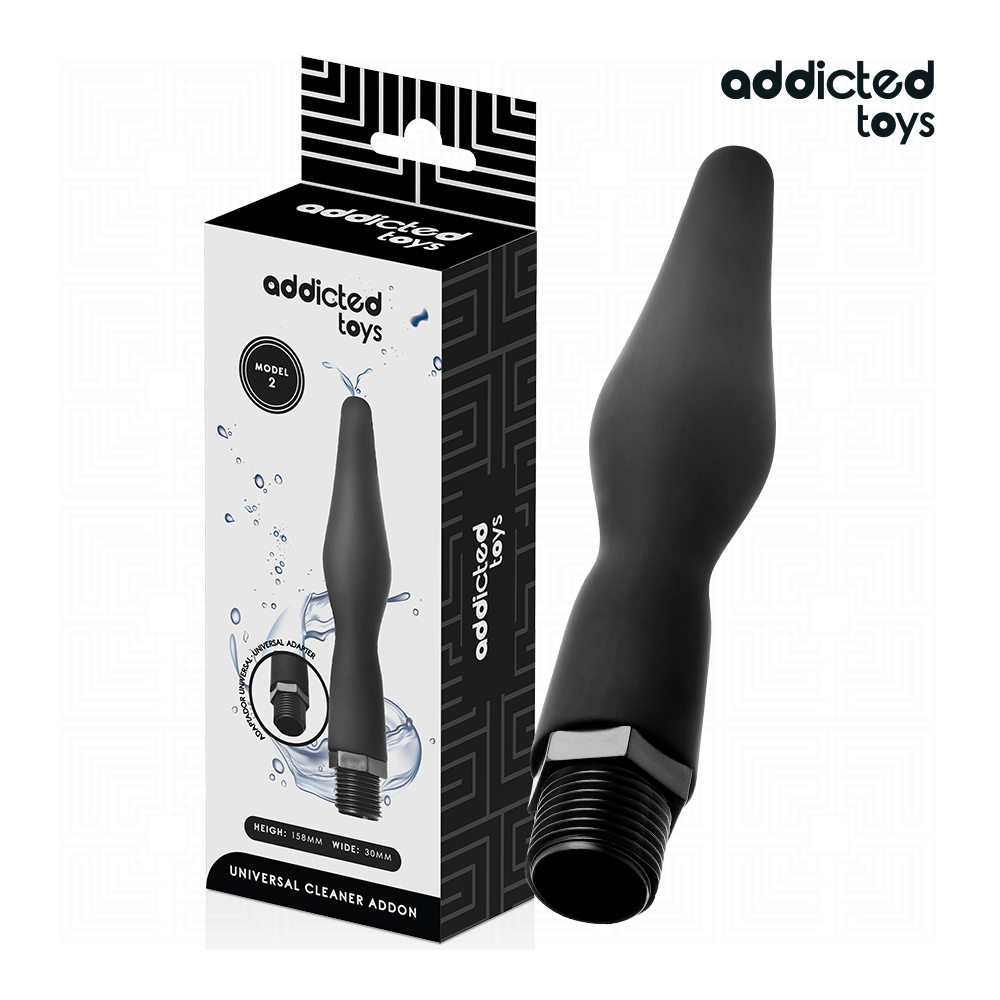 ADDICTED TOYS - NETTOYEUR ANAL AVEC ADAPTATEUR UNIVERSEL MODÈLE 2