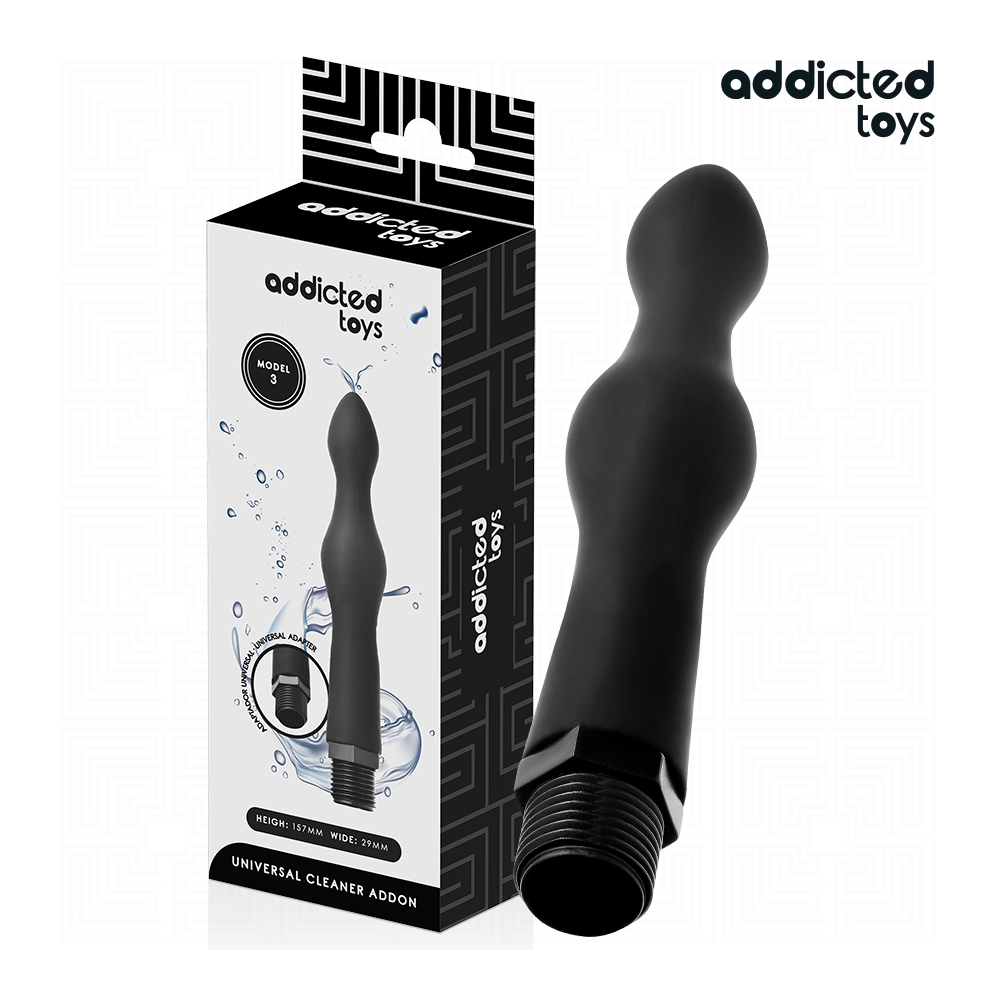 ADDICTED TOYS - NETTOYEUR ANAL AVEC ADAPTATEUR UNIVERSEL MODÈLE 3