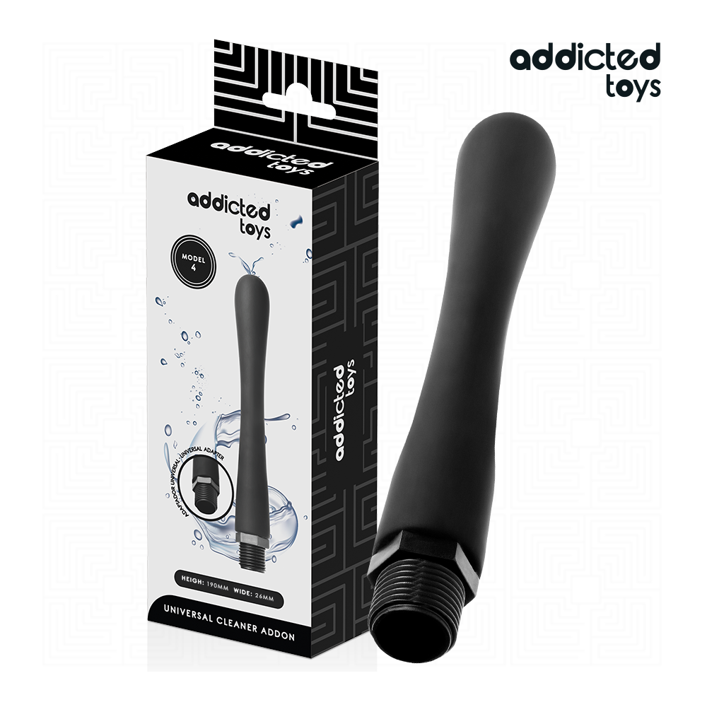 ADDICTED TOYS - LIMPADOR ANAL COM ADAPTADOR UNIVERSAL MODELO 4