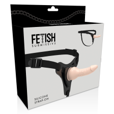 FETISH SUBMISSIVE HARNESS - FLEISCH REALISTISCHES SILIKON 16 CM