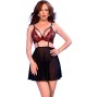 CHILIROSE - CR 4869 BABYDOLL NERO/ROSSO XL