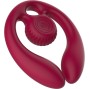 SNAIL VIBE - GIZI DUO ESTIMULADOR DE CASAIS COM CONTROLE REMOTO BURGUNDY