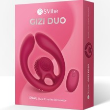 SNAIL VIBE - GIZI DUO COUPLES STIMULATOR REMOTE CONTROL BURGUNDY