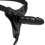 FETISH SUBMISSIVE HARNESS - REALISTIC BLACK SILICONE 15 CM