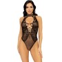 LEG AVENUE - BODY GILET EN RÉSILLE ET DENTELLE TAILLE UNIQUE