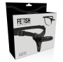 FETISH SUBMISSIVE HARNESS - SILICONE PRETO REALISTA 15 CM