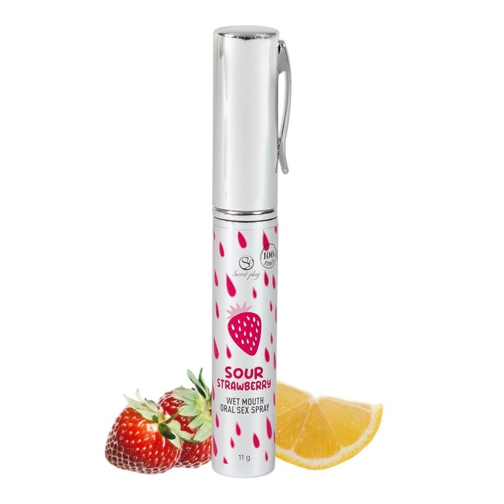 SECRETPLAY - SPRAY SEXUEL ORAL À LA FRAISE ACIDE