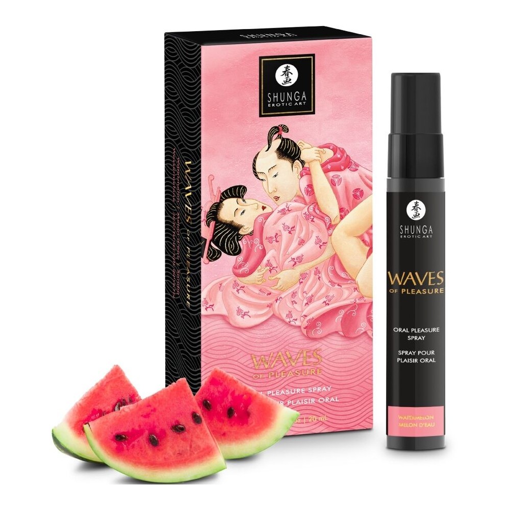SHUNGA - WAVES PLEASURE SPRAY ORAL SEXUCTIVE WATERMELON 20 ML