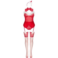LIVCO CORSETTI FASHION - LIMPID SNOWFLAKES LC 90604 BODY + CALZE + CERCHIETTO NATALIZIO S/M