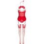 LIVCO CORSETTI FASHION – LIMPID SNOWFLAKES LC 90604 BODY + STRÜMPFE + WEIHNACHTSSTIRNBAND L/XL