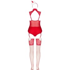 LIVCO CORSETTI FASHION - LIMPID SNOWFLAKES LC 90604 BODY + BAS + BANDEAU DE NOËL L/XL