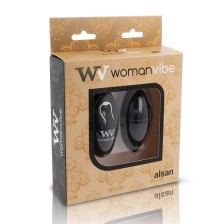 WOMANVIBE - ALSAN EGG FERNBEDIENUNG SCHWARZ SILIKON SCHWARZ