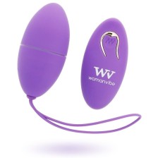 WOMANVIBE - ALSAN EGG TELECOMANDO SILICONE NERO VIOLA