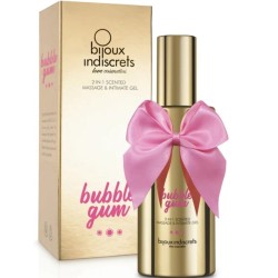 BIJOUX INDISCRETS - GEL DE MASSAGEM E ÃNTIMO 2 EM 1 COM PERFUME DE CHICLETE 100 ML