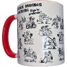 DIABLO PICANTE - TASSE POSITIONS KAMASUTRA BLANCHE AVEC ANSE ROUGE 370 ML