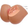 CRAZY BULL - ILANA REALISTISCHER WEIBLICHER PO-VIBRATOR UND SAUGER MIT TON 6,8 KG