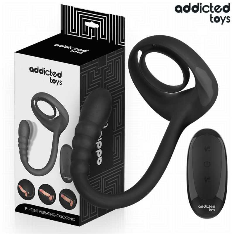 ADDICTED TOYS - P-SPOT VIBRIERENDER COCK RING MIT FERNBEDIENUNG