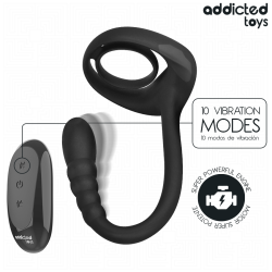 ADDICTED TOYS - P-SPOT VIBRIERENDER COCK RING MIT FERNBEDIENUNG