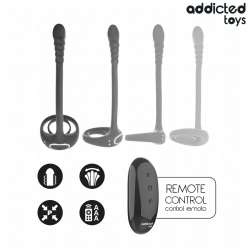 ADDICTED TOYS - ANNEAU PÉNITENTIAIRE VIBRANT POUR POINT P AVEC TÉLÉCOMMANDE