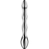 SATISFYER - COSMIC CREST 2 DILDO DE AÇO INOXIDÁVEL COM DUAS EXTREMIDADES