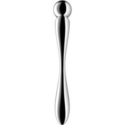 SATISFYER - STAR FORCE 2 DILDO DE AÇO INOXIDÁVEL COM DUAS EXTREMIDADES