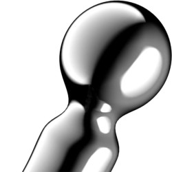 SATISFYER - STAR FORCE 2 DILDO DE AÇO INOXIDÁVEL COM DUAS EXTREMIDADES