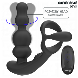 ADDICTED TOYS – ROTIERENDER PROSTATAMASSAGEGERÄT MIT FERNBEDIENUNG