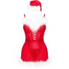 LIVCO CORSETTI FASHION - AGETHE LC 90607 CHEMISE + STRING + BONNET DE NOËL L/XL