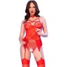 CHILIROSE - CR 4879 BODY CROCCHLESS ROSSO L