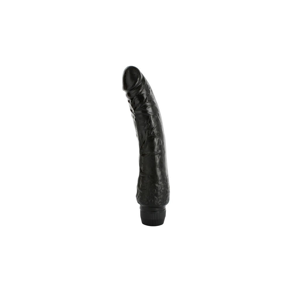 SEVEN CREATIONS - BLACK JELLY VIBRATOR 20 CM