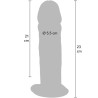 GET REAL - DONG DELUXE IN TPE A DOPPIA DENSITÀ 23 CM