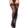CHILIROSE – CR 4884 CALZE AUTOREGGENTI IN PIZZO NERO S/L