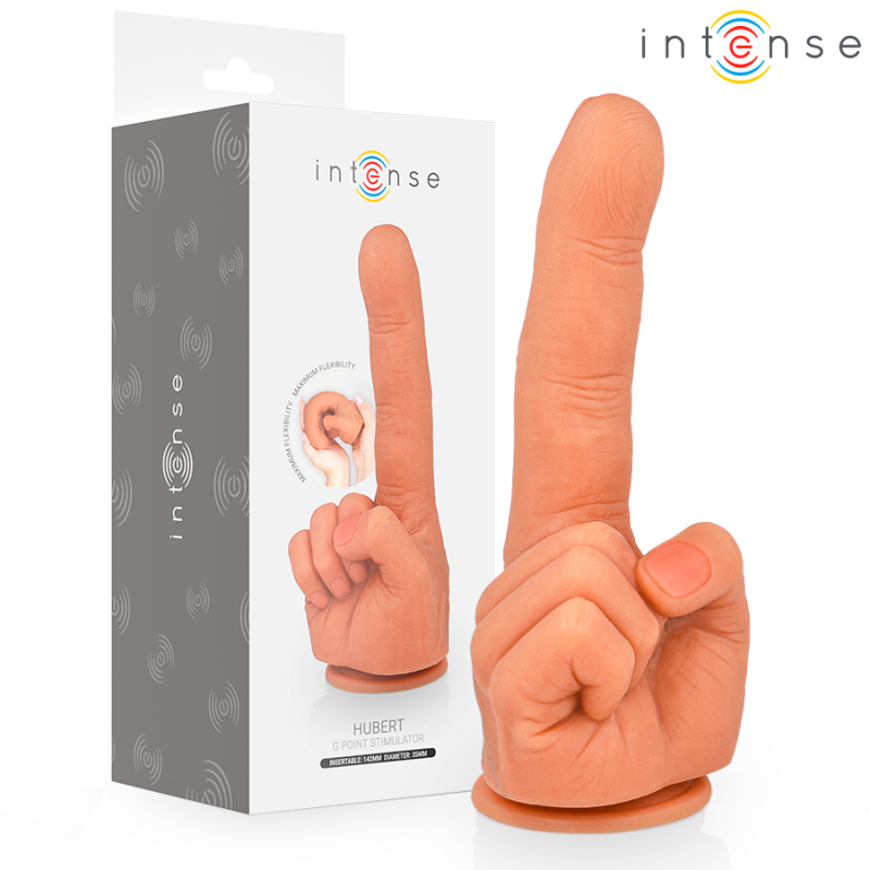 INTENSE - HUBERT STIMOLATORE PUNTO G FLESSIBILE MANO 14,2 CM