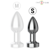 INTENSE - PLUG ANALE VIBRANTE IN METALLO CON LUCI LED E TELECOMANDO - TAGLIA S