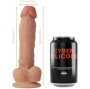 CYBER SILICOCK - STRAP-ON MAGNUS SILICONE LIQUIDO CON 3 ANELLI IN OMAGGIO 20.5 CM -O- 4.1 CM