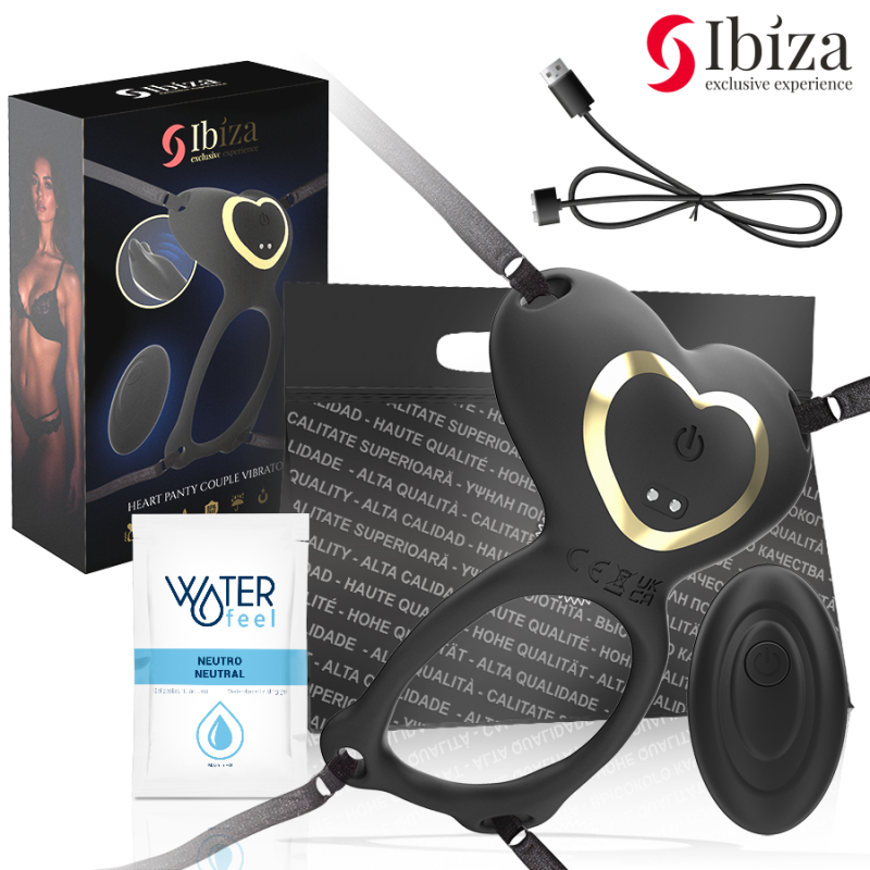 IBIZA - VIBRATORE DI COPPIA CON TELECOMANDO A CUORE PER LE PANTY
