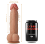 CYBER SILICOCK - STRAP-ON SAUL IN SILICONE LIQUIDO CON 3 ANELLI IN OMAGGIO 15.5 CM -O- 4.2 CM