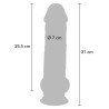 GET REAL - PENE REALISTICO DELUXE CON TESTICOLI EXTRA SPESSI 31 CM