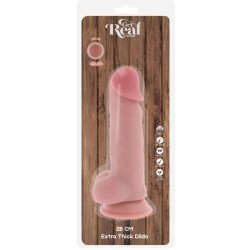 GET REAL - PÊNIS REALISTA DE LUXO COM TESTÍCULOS EXTRA GROSSO DE 28 CM