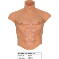 VERSTECKTE VERLANGE - ALTER EGO SILIKON-HERREN-TORSO-SHIRT MIT ABS-FLEISCH