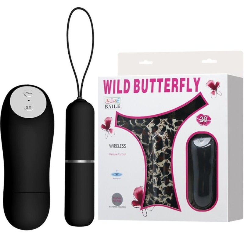BAILE - CALCINHA FIO DENTAL COM VIBRADOR BALA E CONTROLE REMOTO PRETA