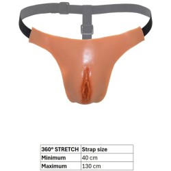 VERBORGENES VERLANGEN - ALTER EGO VERSTELLBARE OFFENE VAGINA STRING FLEISCH