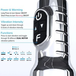 FLESHLIGHT - QUIVER WIEDERAUFLADBARER VIBRIERENDER MASTURBATOR FÜR DIE VAGINA