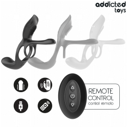 ADDICTED TOYS - DOPPELTER PENISRING MIT KLITORISSTIMULATOR