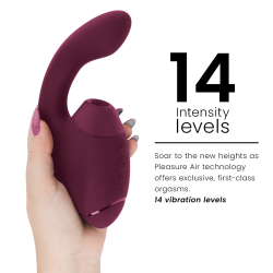 WOMANIZER - DUO NEXT STIMULATEUR CLITORIAL ET DE POINT G DOUBLE ROSE FOYER