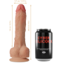 CYBER SILICOCK - STRAP-ON CONNOR IN SILICONE LIQUIDO CON 3 ANELLI IN OMAGGIO 20.5 CM -O- 3.7 CM