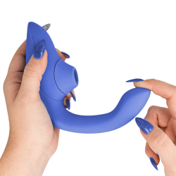 WOMANIZER - VIBRATORE STIMOLATORE CONIGLIO BLEND BLU VIBRANTE