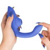 WOMANIZER - VIBRATORE STIMOLATORE CONIGLIO BLEND BLU VIBRANTE