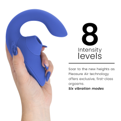 WOMANIZER - VIBRATORE STIMOLATORE CONIGLIO BLEND BLU VIBRANTE