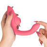 WOMANIZER - VIBRATORE STIMOLATORE CONIGLIO BLEND VIBRANT ROSE